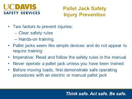 It often helps to consider how and where you will use a pallet jack. Manual Pallet Jack Safety Ppt Video Online Download