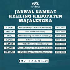 Ini dia jadwal samsat keliling Kabupaten Majalengka🤩 . #majalengka  #infomjlk #mjlk #medianaurangmajalengka #jawabarat