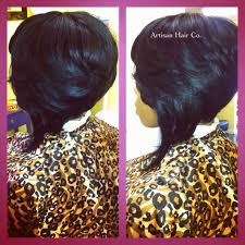 Hair mob member photos collections tuesday october 15 2019. Feathered Bob Full Sew In No Leave Out Artisan Hair Company Llc