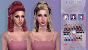 Hairstyles custom content (cc) folder download. Roli Cannoli Cc Findz Corner Antosims A N G E L E Hairstyle D O W N L O A D In 2021 Sims Hair Sims 4 Toddler Sims 4 Collections