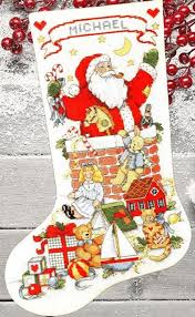 With its warm, rustic feel, this counted cross stitch design will even appeal to the men on your christmas list. Sewing Kits How To Design Works Santas Train Christmas Holiday Cross Stitch Stocking Kit 5997