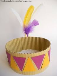 La Classe Della Maestra Valentina Con Il Cartone Per L Mballo Si Puo Creare Indianer Krone Basteln Indianer Kopfschmuck