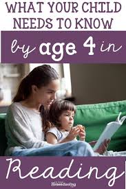 What Your Child Needs To Know By Age 4 Before Kindergarten In 2020 Homeschool Preschool Curriculum Before Kindergarten Preschool Reading