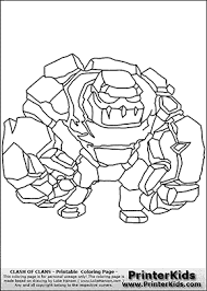 Clash Of Clans Golem Coloring Page Preview Ausmalbilder Malen Und Zeichnen Malvorlagen Fur Kinder