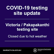 Victoria city and county officials and local hospital representatives announced today [feb. Sa Health Victoria Park Pakapakanthi Covid 19 Testing Site Is Temporarily Closed Due To Heat The Site Will Reopen Subject To Weather To Find Another Location To Get A Covid 19 Test Visit Www Sahealth Sa Gov Au Covidtesting