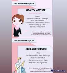 Check spelling or type a new query. Lowongan Kerja Sebagai Beauty Advisor Agustus 2021
