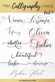 Download free calligraphy fonts for commercial and personal use. 10 New Free Beautiful Calligraphy Fonts Part 3 Ave Mateiu Free Calligraphy Fonts Handwritten Fonts Alphabet Free Script Fonts