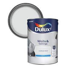 Dulux Natural Hints Cornflower White Matt Emulsion 5l Dulux Dulux Chic Shadow Dulux White Mist