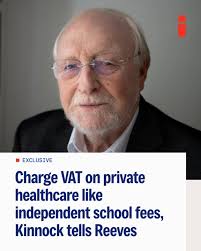 Lord Kinnock has urged the Government to double down