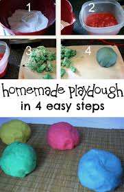 Homemade Play Dough In 4 Easy Steps Tales Of Beauty For Ashes Recipe Homemade Playdough Home Made Playdough Recipe Playdough