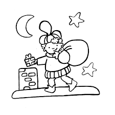 Leuk Voor Kids Piet Op Het Dak Kleurplaat, kleurplaten, tekening, prent, school, educatief, onderwijs, afbeelding: leuk voor kids piet op het dak