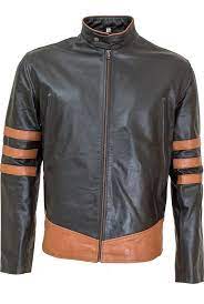 X Men Wolverine Logan Stylish Hugh Jackman Black Biker Mens Real Leather Jacket Leather Jacket Real Leather Jacket Celebrities Leather Jacket
