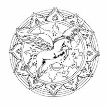 Cliquez á nouveau sur imprimer dans la fenêtre. Coloriage Mandala Licorne Volante Dessin Gratuit A Imprimer