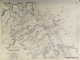 Boston Antique Maps And Charts Original Vintage Rare Historical Antique Maps Charts Prints Reproductions Of Maps An Nautical Chart Prints Antique Maps