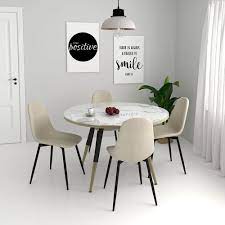 Shop a large variety of modern wood, metal and fabric kitchen seats. Olly Modern Fabric Dining Chair Set Of 4 Beige Best Buy Canada