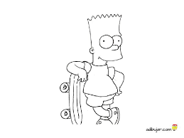 Bart Simpson Para Colorear Adibujar Com Miles de dibujos para colorear y pintar de los simpsons, de tus personajes y dibujos favoritos! bart simpson para colorear adibujar com