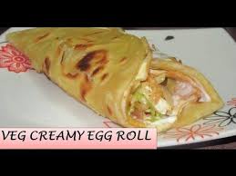 Creamy Egg Roll Recipe Creamy Egg Frankie Creamy Anda Roll Street Food Youtube Egg Roll Recipes Vegan Egg Rolls Mutton Recipes