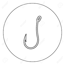 Search through 623,989 free printable colorings at getcolorings. Fish Hook Icon Black Color In Circle Vector Illustration Isolated Royalty Free Cliparts Vectors And Stock Illustration Image 102336669