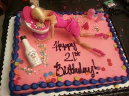21st Birthday Cake Decorations For Her Puking Barbie 21st Birthday Cakes 21st Birthday Girl 21st Birthday Decorations