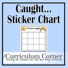 printable sticker charts the curriculum corner 123