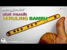 Gambar alat musik tradisional saluang musik minangkabau. Cara Menggambar Seruling Bambu Alat Musik Youtube