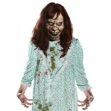 details about the exorcist regan mask adult scary halloween costume fancy dress