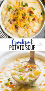 Crockpot Potato Soup Potato Soup Crock Pot Slow Cooker Potato Soup Slow Cooker Potatoes