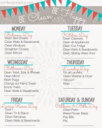 Find Your Favorite Printable Cleaning Schedule Listes De Nettoyage Organisation Menage Organisation Maison