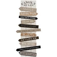 Family Rules Wall Art Family Rules Wall Art Mirror Wall Art Wooden Wall Art