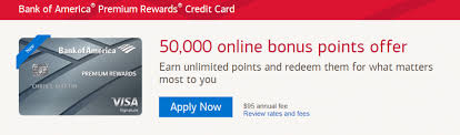 There are actually 5 options that you can. Bank Of America Premium Rewards Credit Card Review 50 000 Point Bonus 100 Annual Travel Credit More Doctor Of Credit