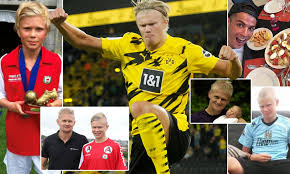 Biography, age, height, net worth (2021), gry marita braut erling haaland commenced his football career with his hometown football club named bryne. Erling Haaland The Making Of The 154m Man Who Is Inspired By Cristiano Ronaldo Daily Mail Online