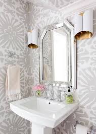 The powder room vanity holds a variety of items from cleaning supplies, personal products, towels, etc., so, to make it look organized for your company, here is a straightforward and affordable way to make a powder room sink cabinet organized. Traditional Decor Powder Wallpaper Ideas Powder Room Wallpaper Ideas Powder Room Layout Powde Powder Room Small Powder Room Decor Powder Room Wallpaper