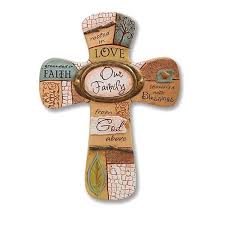 Amazon.com: Abbey Gift Cathedral Art Our Family Cross, 6 x 8.13 - 54666 ,  Brown : Abbey Press: Home & Kitchen