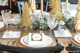 This will make you look classy over the festivity with the chandeliers and candle lights. Elegant Christmas Table Setting Refashionably Late