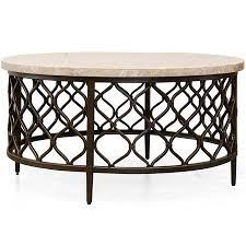 All stone coffee tables can be shipped to you at home. Roland Round White Stone Top With Bronze Metal Base Coffee Table Walmart Canada