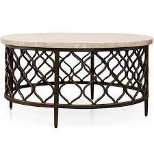 50 inches long x 32 inches in width x 20 inches in height. Roland Round White Stone Top With Bronze Metal Base Coffee Table Walmart Canada
