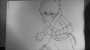 Kid kakashi drawing full body kakashi week naruto theme park tale of a gutsy ninja. How To Draw Kid Kakashi Raikiri Youtube