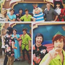 Hali Ducote And Andrew Ducote Meet The New Peter Pan And Wendy Disney Face Characters Disney Funny Peter Pan Disney