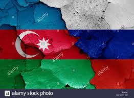 State civil aviation authority of azerbaijan. Flaggen Von Aserbaidschan Und Russland Malte Auf Risse An Der Wand Stockfotografie Alamy