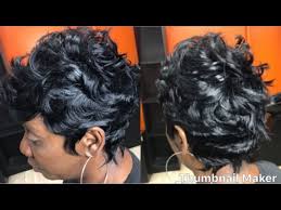 One can create and different stylish type of curly hairstyles. Finger Wave Short Cut Quickweave Ft Tara Hair 27 Peices Youtube