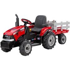 I have to replace the battery on our lawn tractor. Peg Perego Case Ih Magnum Tractor And Trailer 12 Volt Battery Powered Ride On Walmart Com In 2020 Kids Ride On Toys Tractors For Kids Ride On Toys
