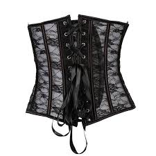 Black And White Lace Corset Amazon Com Morality Charm Including Chest Corset Translucent Cup Girly Black Corset Corset Fashion White Lace