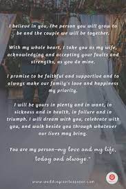 15 Romantic Non Traditional Wedding Vows For Your Ceremony Creative Modern No Wedding Vows That Make You Cry Traditional Wedding Vows Wedding Vows To Husband