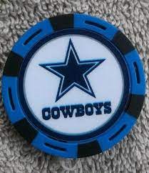 Dallas Cowboys Souvenir Collectible Poker Chip Magnetic Golf Ball Marker Ball Markers Golf Ball Markers Golf Ball