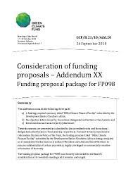 Jika anda mendesain sendiri cover proposal pembangunan masjid dan mushola , berikut tips berikut cara membuat cover makalah yang menarik. Gcf B 21 10 Add 20 Consideration Of Funding Proposals Addendum Xx Funding Proposal Package For Fp098 Green Climate Fund