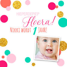Uitnodiging eerste verjaardag
