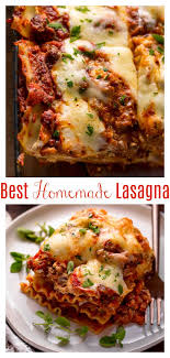 The Best Homemade Lasagna Recipe Baker By Nature Recipe In 2020 Homemade Lasagna Homemade Lasagna Recipes Recipes