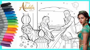 Aladdin 2019 Jasmine Coloring Pages - Mewarnai Princess Disney Aladdin Jasmine Coloring Pages Ã ¬ã  ã  ã ¢ã  ã ¡ã  ã ³ã ¬ Youtube