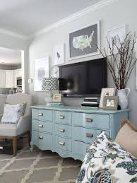 Painted Dresser In Living Room Cheap Home Decor Affordable Decor Inexpensive Decor