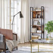 Maybe you would like to learn more about one of these? Buy Vasagle Bookshelf Storage Shelf Kitchen Shelf With 5 Shelves Stable Steel Structure For Living Room Entryway Hallway Office Industrial Style Rustic Brown And Black Lls025b01 Online In Taiwan B086tyx1lj